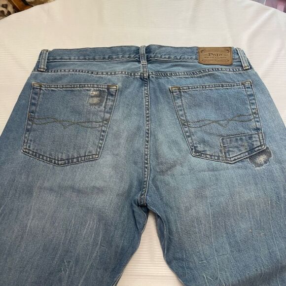Polo Ralph Lauren Men’s Distressed Denim Jeans Size 35 X 30 - Picture 10 of 10